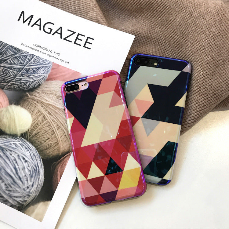 Blu-ray Laser Gradient Case For Love Heart Phone Cases For Glossy Soft Silicon Back Cover