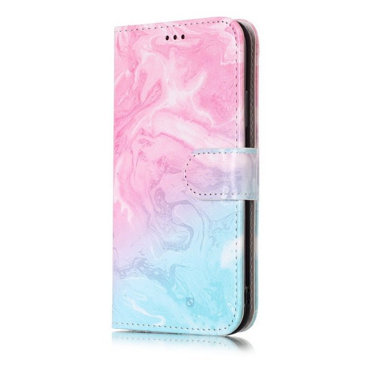 Compatible with Apple, Marble Flip Wallet Case for iPhone 11 Pro max 12 X Xs max XR 7 8 6 6S plus Book Style Phone Case 3D Vision Leather Cases Coque - Lumitria