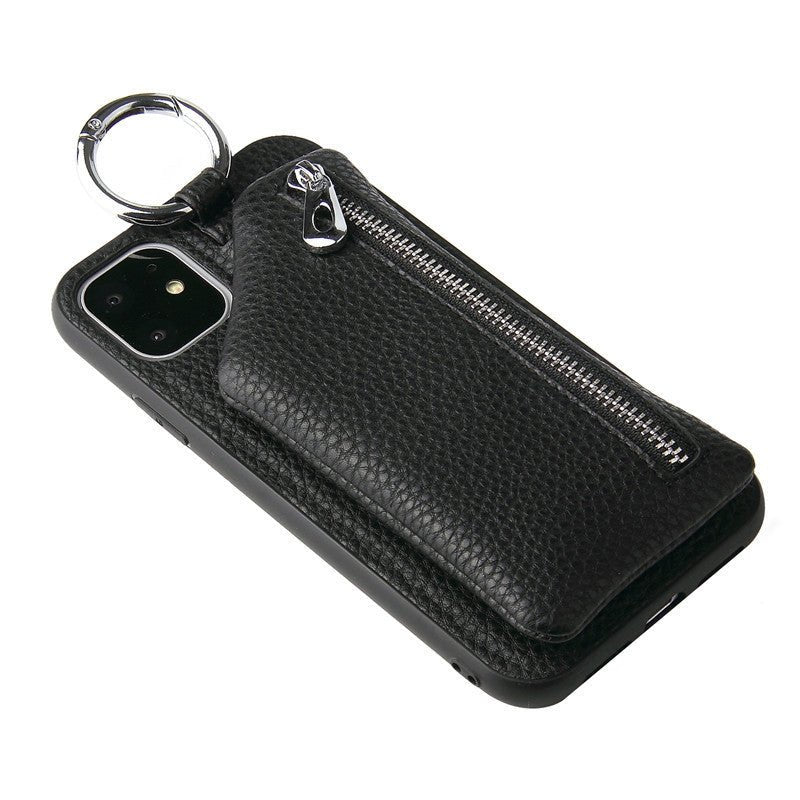 Compatible WithApple, Compatible WithApple , PU Leather Strap Cord Coin Purse Phone Cases ForiPhone XR X XS 12PRO 11 PRO MAX 7 8 PLUS SE Crossbody Neck Lanyard Wallet Cover - Lumitria