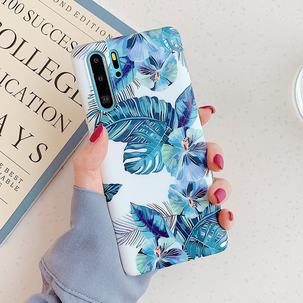 Green leaf pattern phone case - Lumitria
