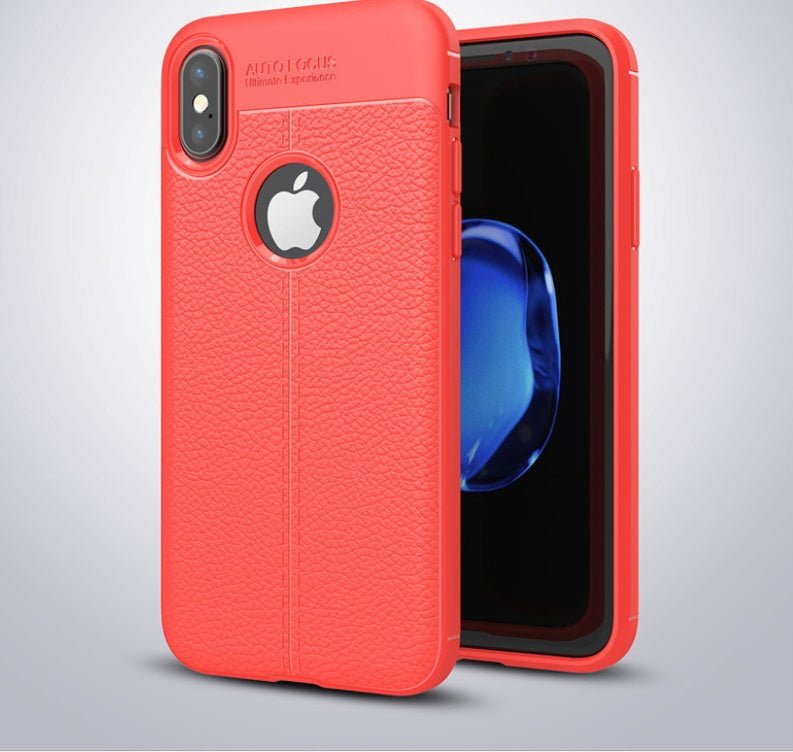 OnePlus 6 5 5T Phone Cases,WeFor Luxury PU Leather Texture Case Slim Silicone Back Cover Shell Soft Rubber TPU Protect Cover - Lumitria