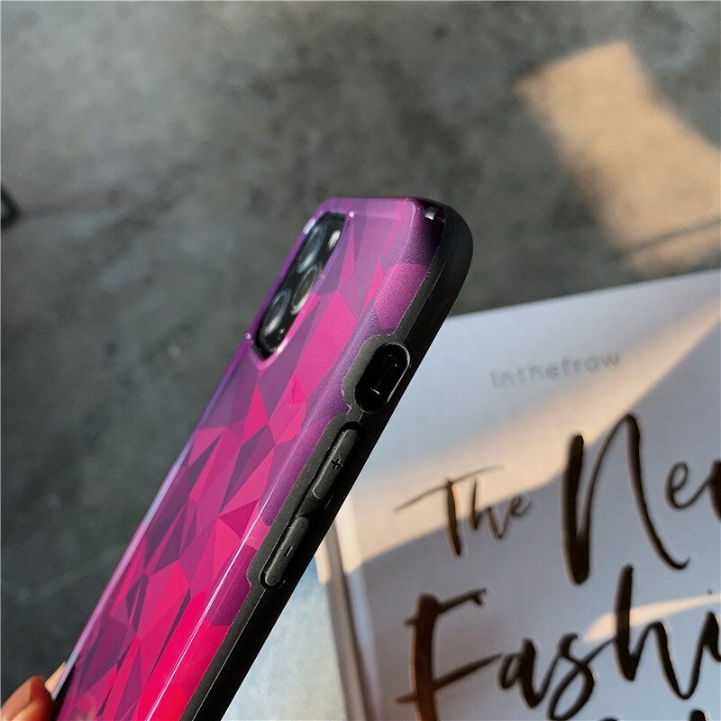 Purple rhombus phone case - Lumitria