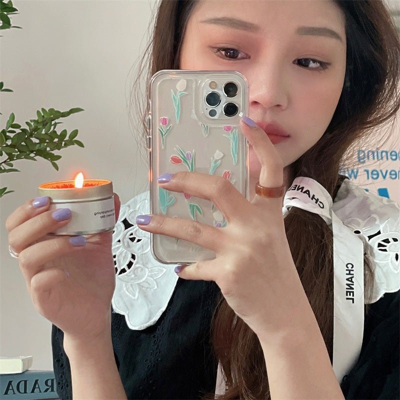 Simple Spring And Summer Tulip Soft Phone Case - Lumitria