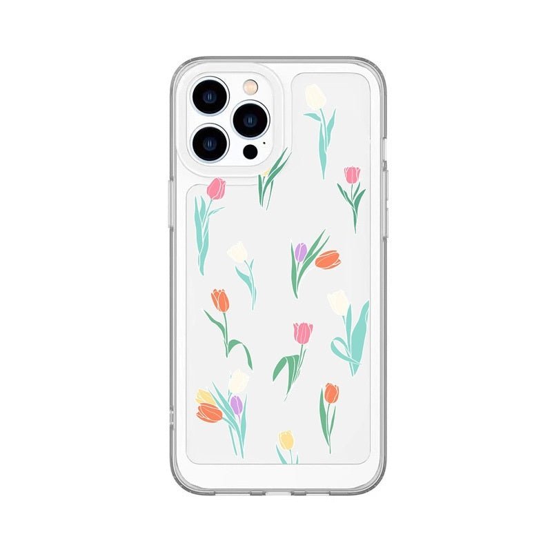 Simple Spring And Summer Tulip Soft Phone Case - Lumitria