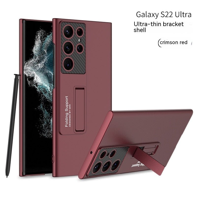 Solid Color All - inclusive Drop - resistant Ultra - thin Bracket Phone Case - Lumitria