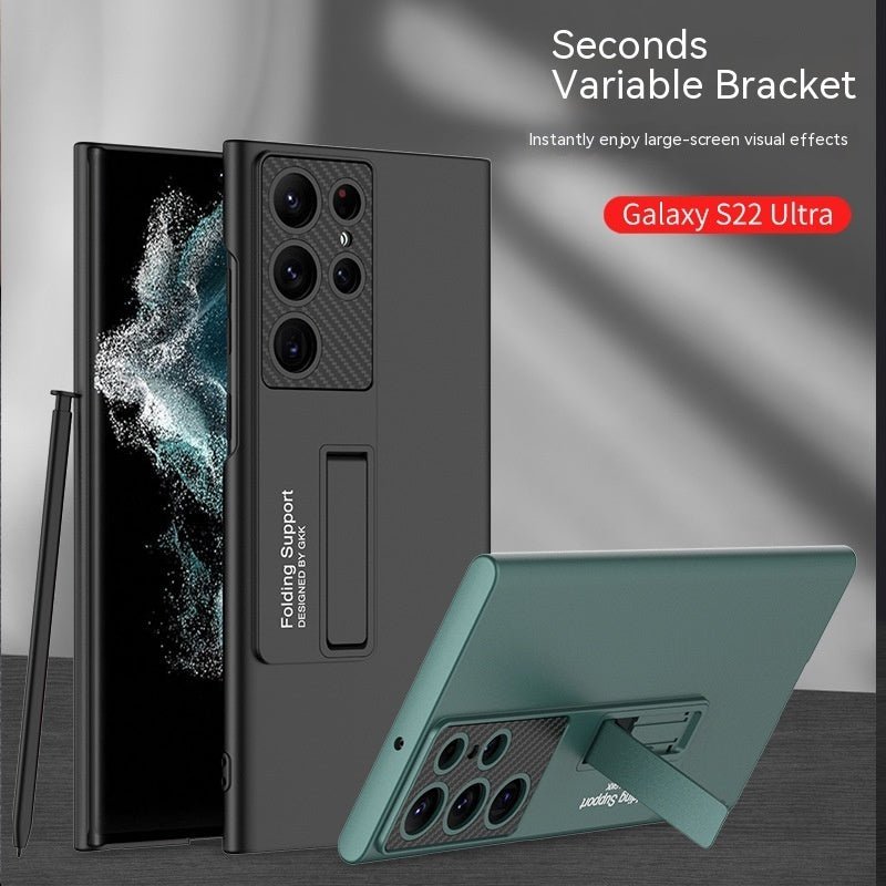 Solid Color All - inclusive Drop - resistant Ultra - thin Bracket Phone Case - Lumitria
