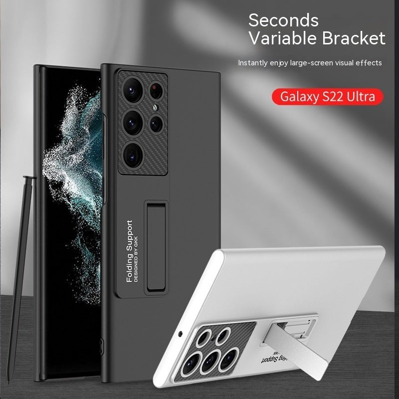 Solid Color All - inclusive Drop - resistant Ultra - thin Bracket Phone Case - Lumitria