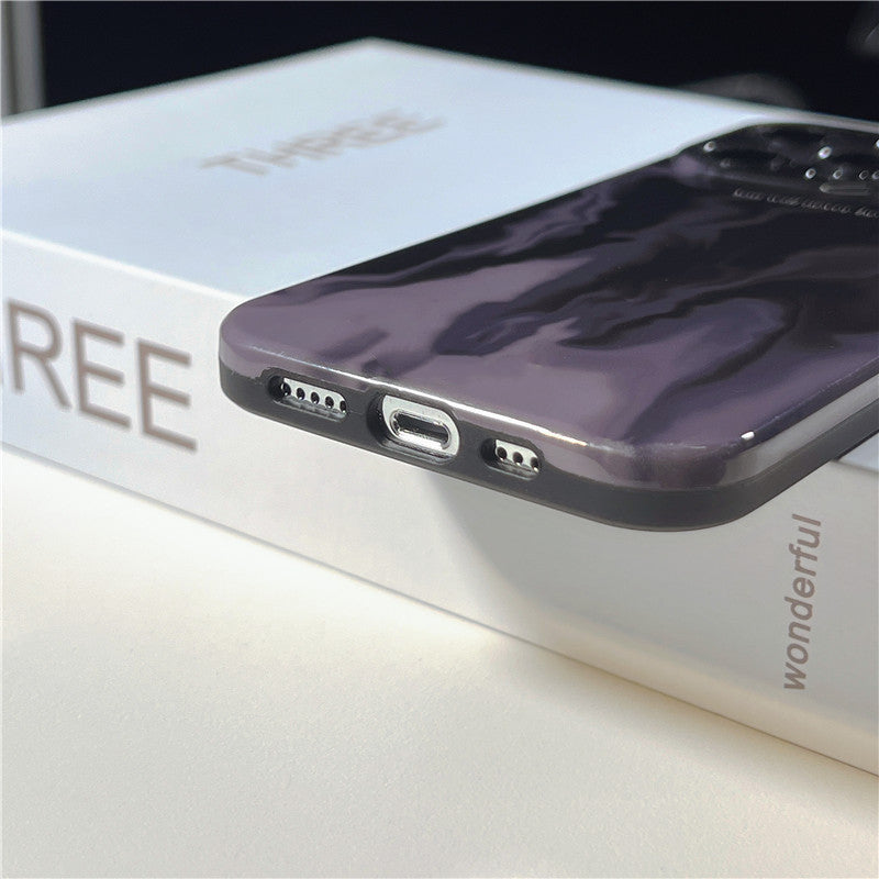 Black Fluid Dye Mobile Phone Case