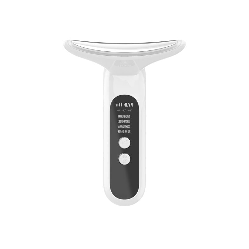 Vibrating massage for the neck beauty device