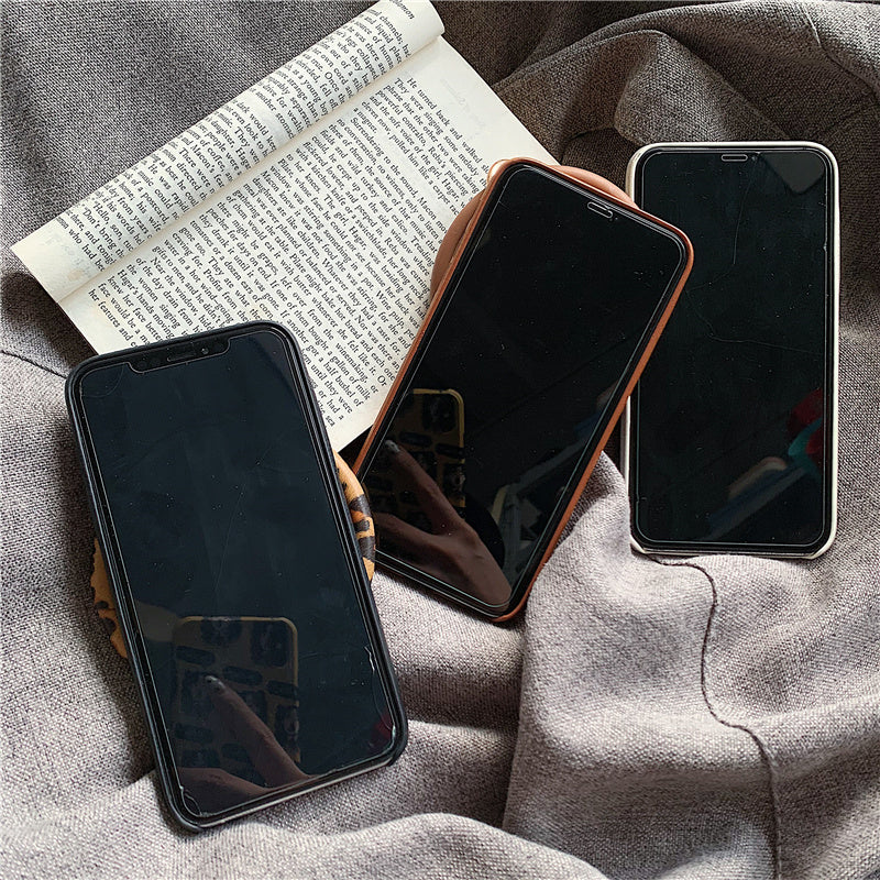 Mobile phone personalized anti-fall leather case