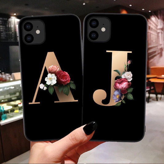 26 English Alphabet Silicone Phone Cases - Lumitria