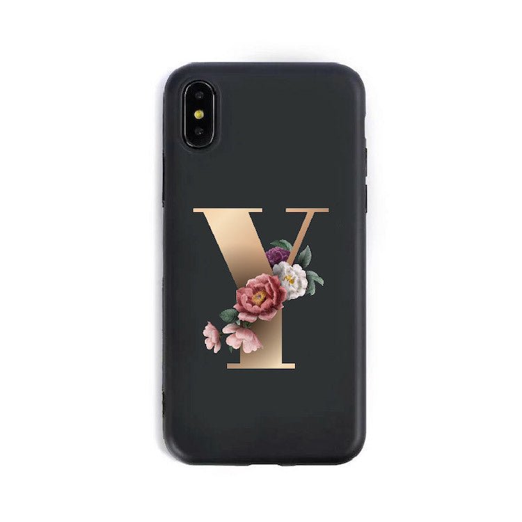 26 English Alphabet Silicone Phone Cases - Lumitria