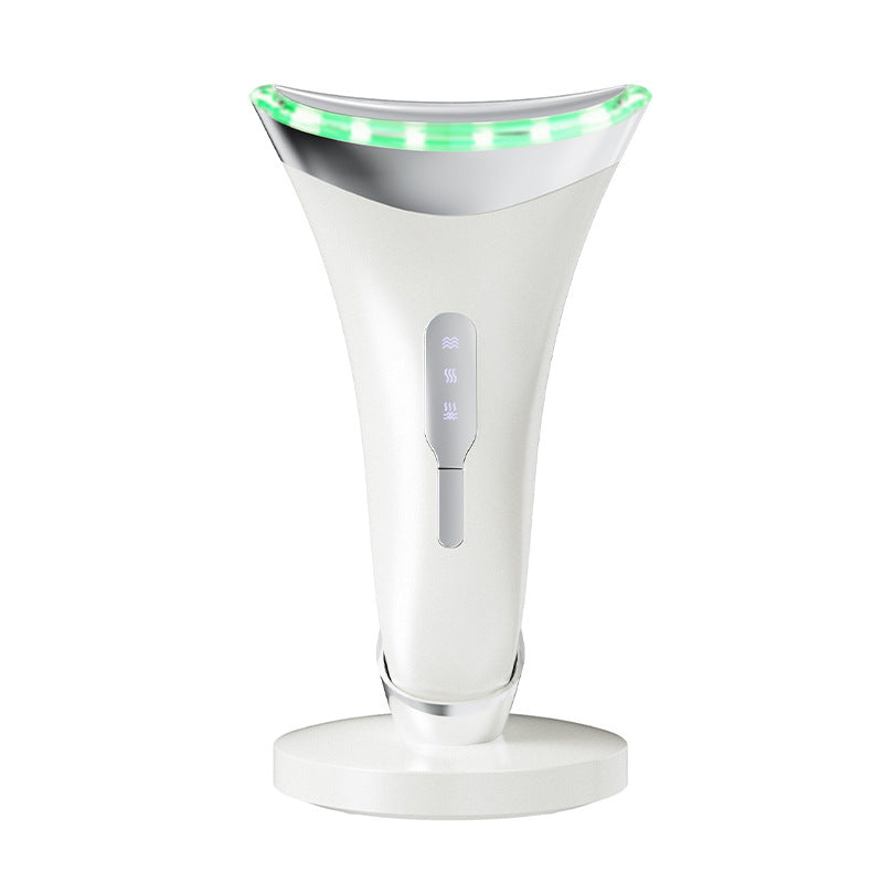 Vibrating massage for the neck beauty device