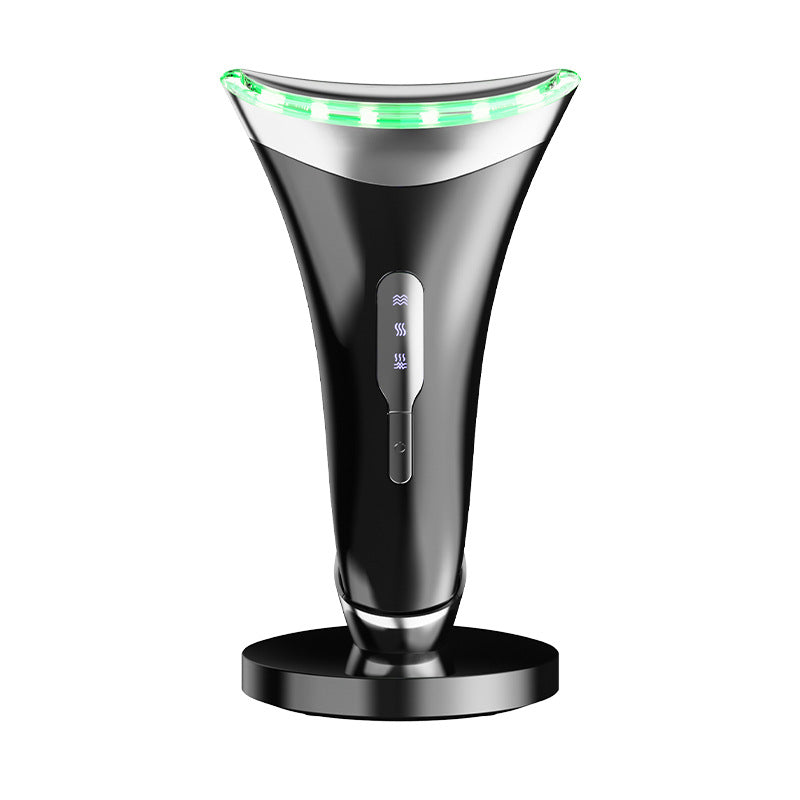 Vibrating massage for the neck beauty device