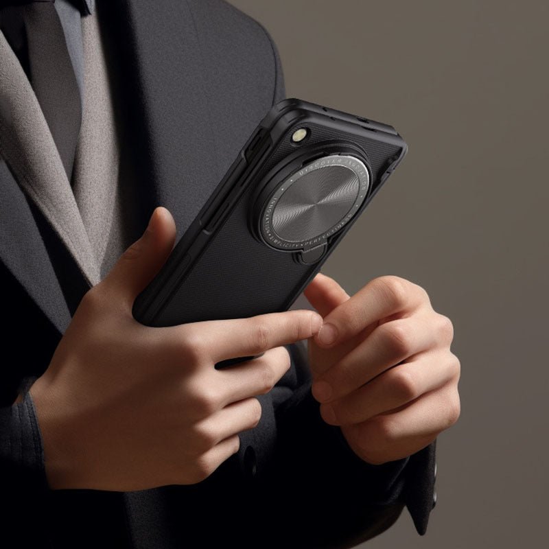 Applicable To One Plus Folding Phone Case Frosted Shield Lens Bracket Protective Case - Lumitria