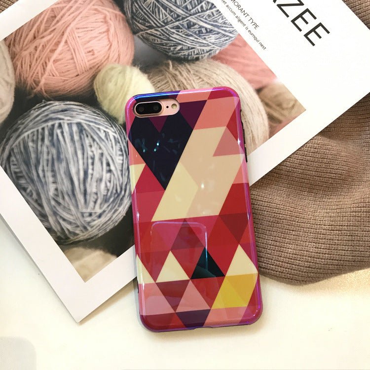Blu - ray Laser Gradient Case For Love Heart Phone Cases For Glossy Soft Silicon Back Cover - Lumitria