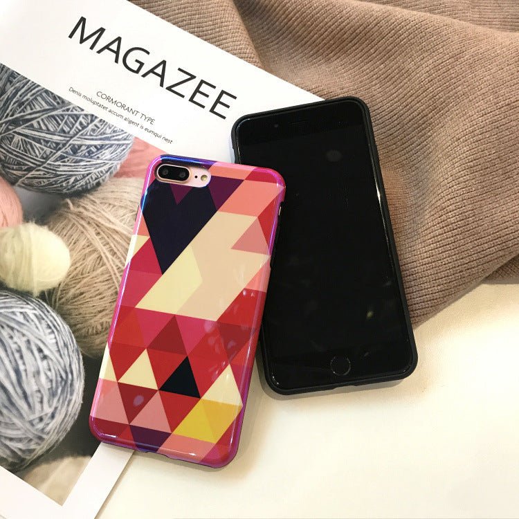 Blu - ray Laser Gradient Case For Love Heart Phone Cases For Glossy Soft Silicon Back Cover - Lumitria