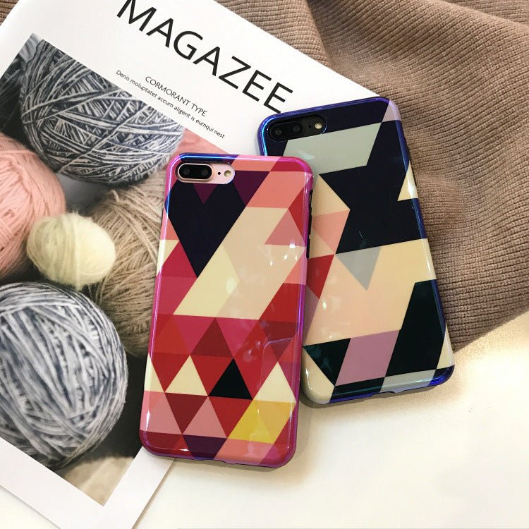 Blu - ray Laser Gradient Case For Love Heart Phone Cases For Glossy Soft Silicon Back Cover - Lumitria