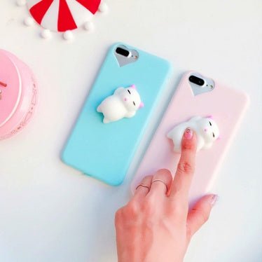 Cat Case For7 6 6S Plus 5 5S SE Cases Lovely Cartoon Soft Cat Cases - Lumitria