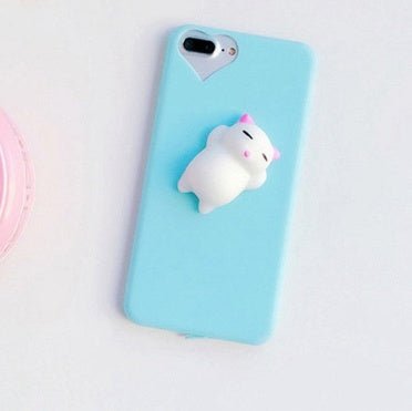 Cat Case For7 6 6S Plus 5 5S SE Cases Lovely Cartoon Soft Cat Cases - Lumitria