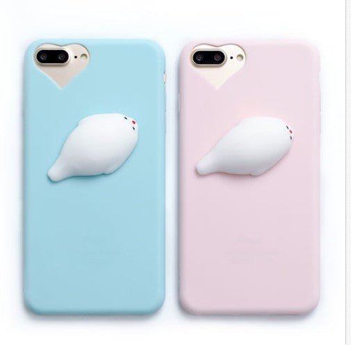 Cat Case For7 6 6S Plus 5 5S SE Cases Lovely Cartoon Soft Cat Cases - Lumitria