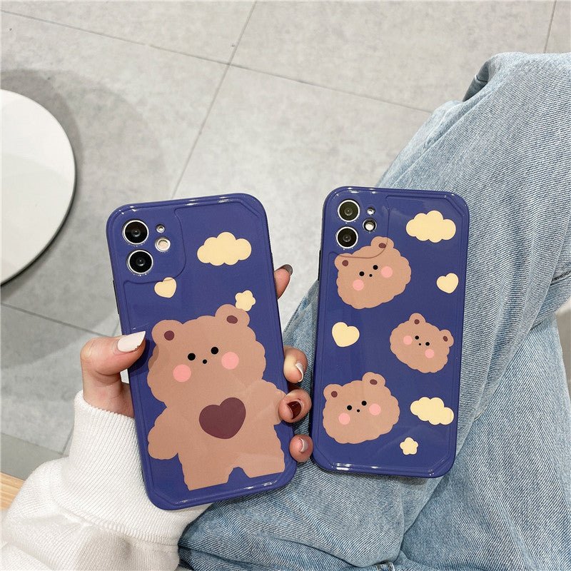 Compatible with Apple, Compatible with Apple , Cartoon Bear IPhone12mini Apple 11Pro Max Mobile Phone Case - Lumitria