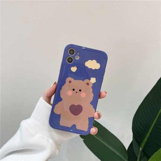 Compatible with Apple, Compatible with Apple , Cartoon Bear IPhone12mini Apple 11Pro Max Mobile Phone Case - Lumitria