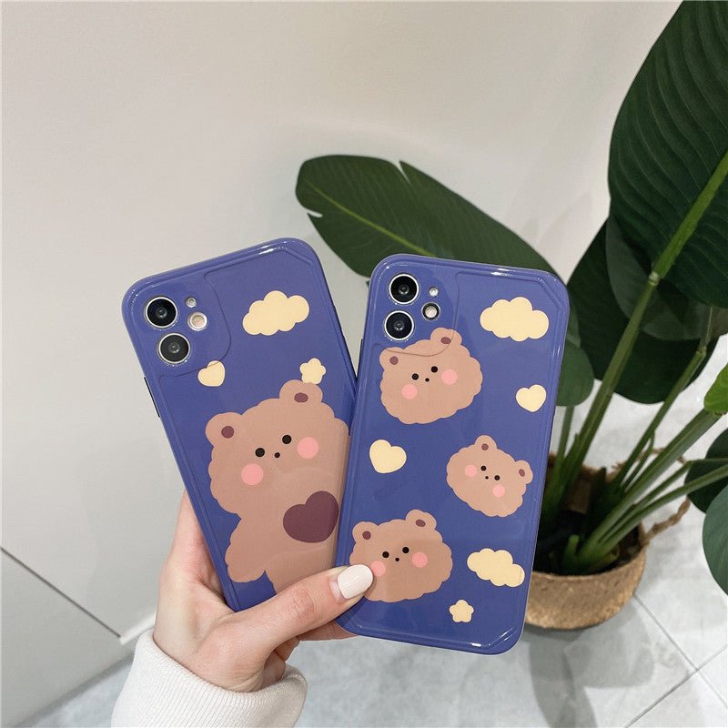 Compatible with Apple, Compatible with Apple , Cartoon Bear IPhone12mini Apple 11Pro Max Mobile Phone Case - Lumitria