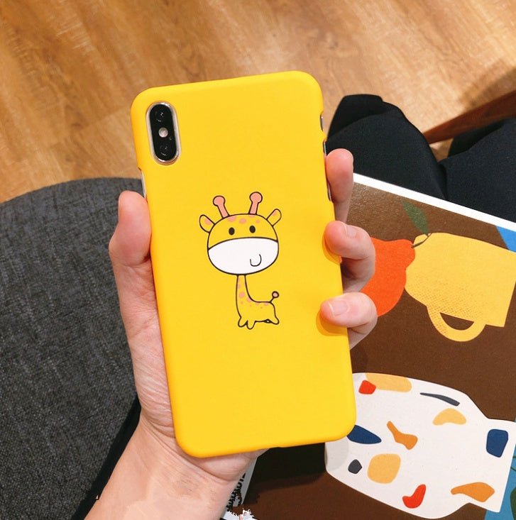 Compatible With Apple, Funny Cartoon Giraffe Phone Case For 7 8 Plus TPU Silicone Back Cover For X XR XS Max 6 6S Plus Soft Cases - Lumitria