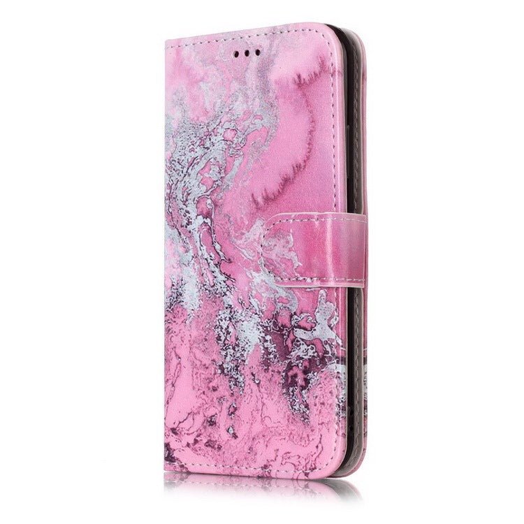 Compatible with Apple, Marble Flip Wallet Case for iPhone 11 Pro max 12 X Xs max XR 7 8 6 6S plus Book Style Phone Case 3D Vision Leather Cases Coque - Lumitria