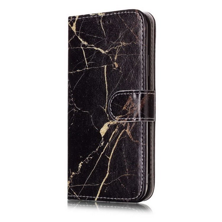 Compatible with Apple, Marble Flip Wallet Case for iPhone 11 Pro max 12 X Xs max XR 7 8 6 6S plus Book Style Phone Case 3D Vision Leather Cases Coque - Lumitria