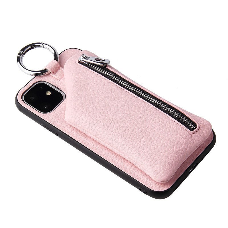 Compatible WithApple, Compatible WithApple , PU Leather Strap Cord Coin Purse Phone Cases ForiPhone XR X XS 12PRO 11 PRO MAX 7 8 PLUS SE Crossbody Neck Lanyard Wallet Cover - Lumitria