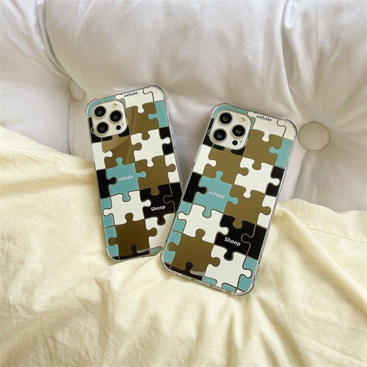 Creative Mirror Color Contrast Puzzle Phone Case - Lumitria