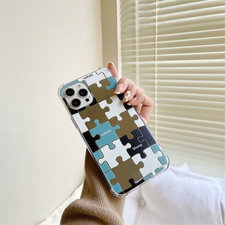 Creative Mirror Color Contrast Puzzle Phone Case - Lumitria