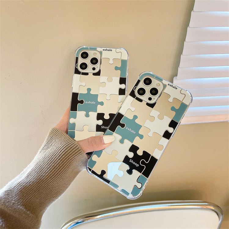 Creative Mirror Color Contrast Puzzle Phone Case - Lumitria