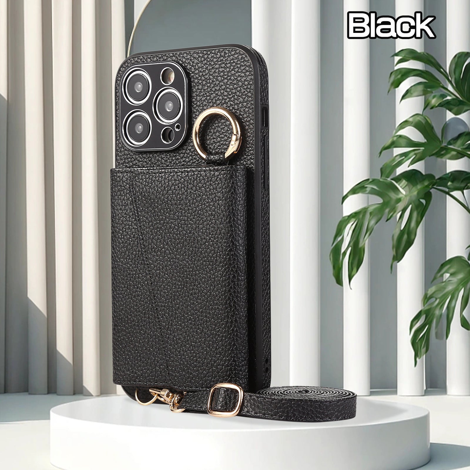 Cross - body Lanyard Card Phone Case - Lumitria