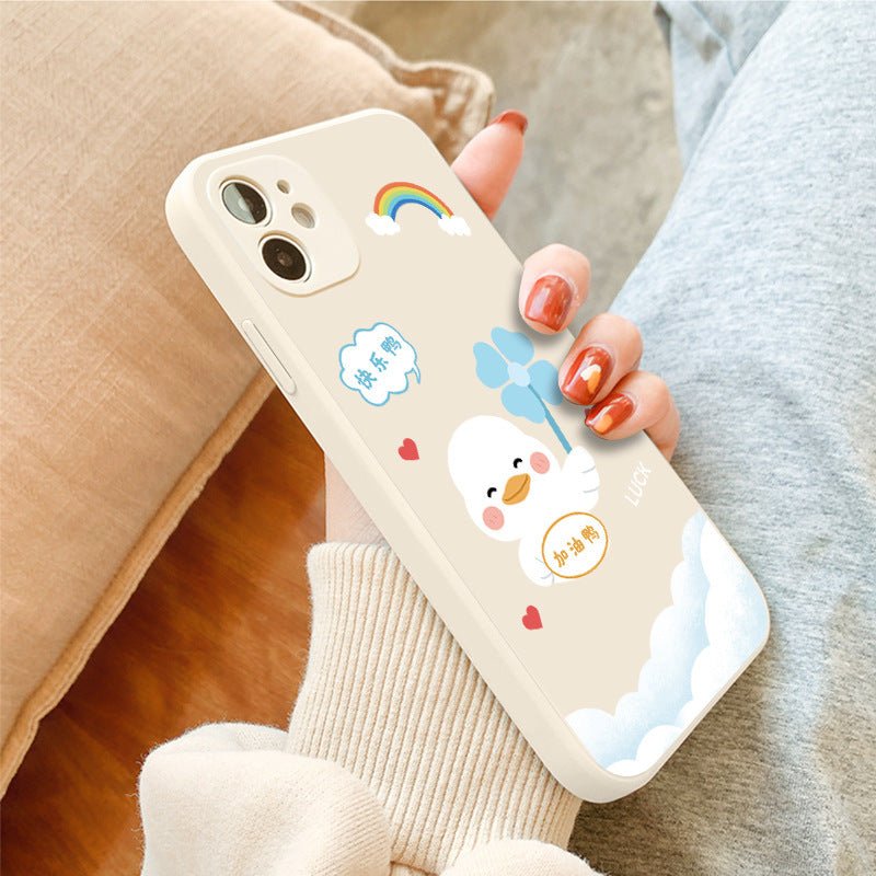Cute Ancient White And Blue Mobile Tpu Phone Case - Lumitria