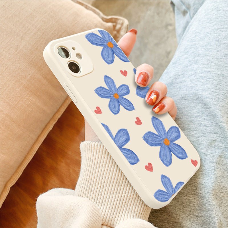 Cute Ancient White And Blue Mobile Tpu Phone Case - Lumitria