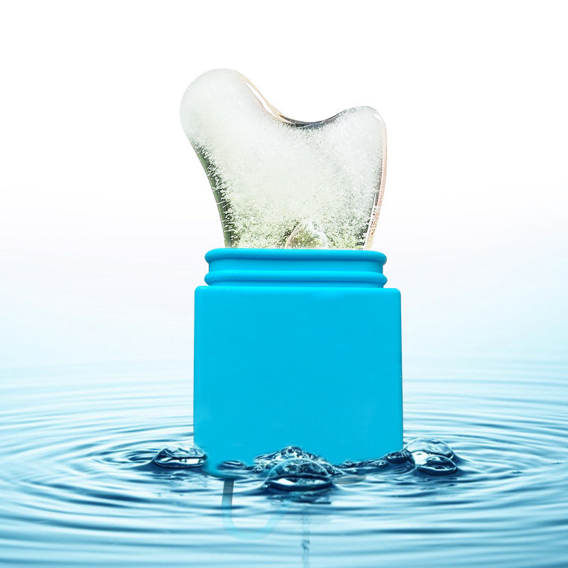Silicone ice compress beauty device