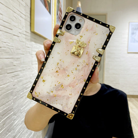 Gold foil drop gel mobile phone case - Lumitria
