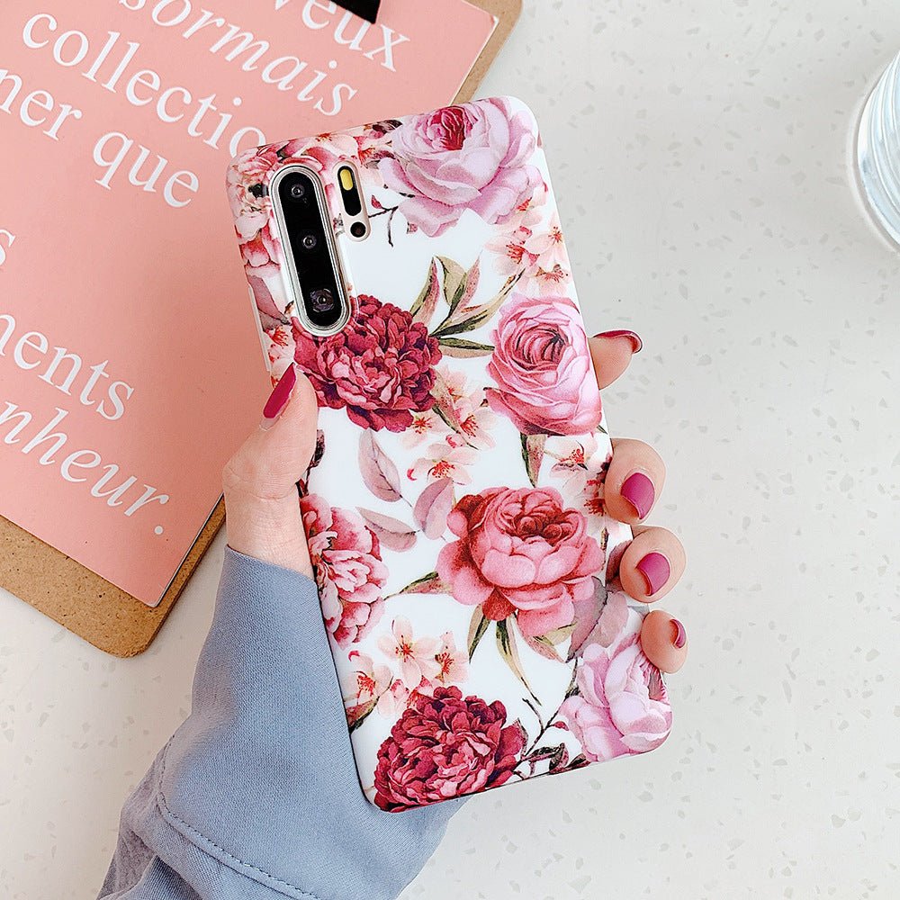 Green leaf pattern phone case - Lumitria