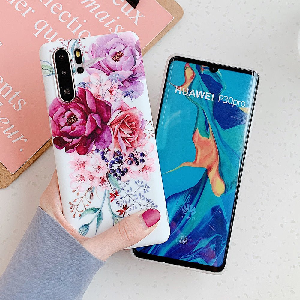 Green leaf pattern phone case - Lumitria