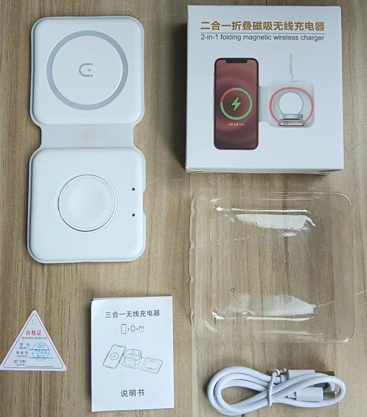 Magnetic three - in - one wireless charger - Lumitria