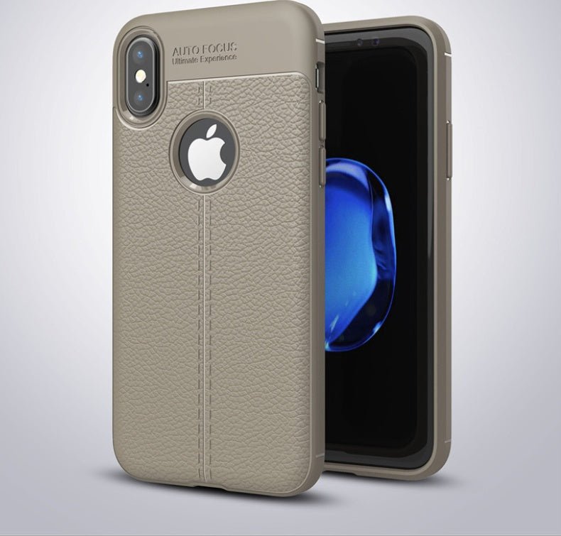 OnePlus 6 5 5T Phone Cases,WeFor Luxury PU Leather Texture Case Slim Silicone Back Cover Shell Soft Rubber TPU Protect Cover - Lumitria