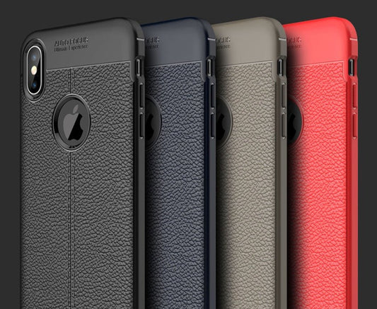 OnePlus 6 5 5T Phone Cases,WeFor Luxury PU Leather Texture Case Slim Silicone Back Cover Shell Soft Rubber TPU Protect Cover - Lumitria