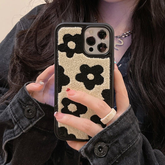 Plush Flowers Are Suitable For Ladies Autumn And Winter Mobile Phone Cases - Lumitria