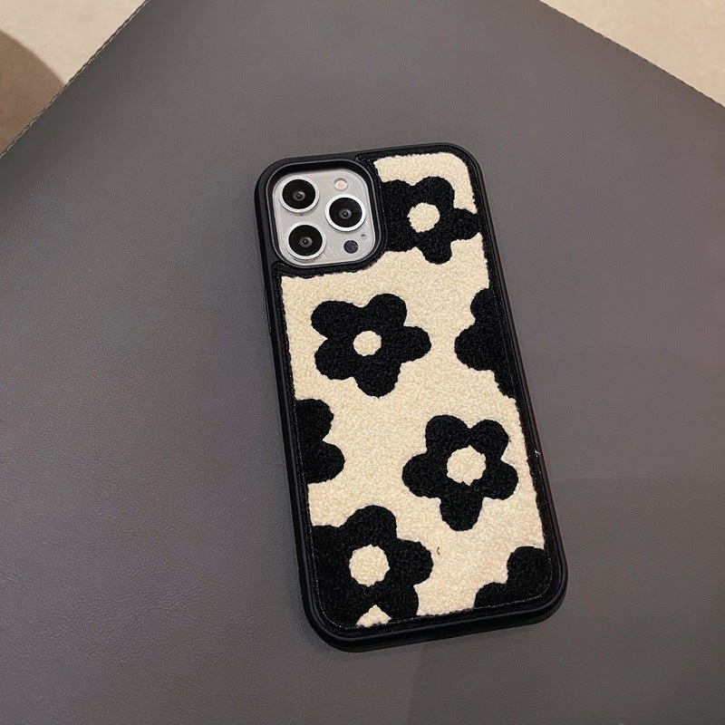 Plush Flowers Are Suitable For Ladies Autumn And Winter Mobile Phone Cases - Lumitria