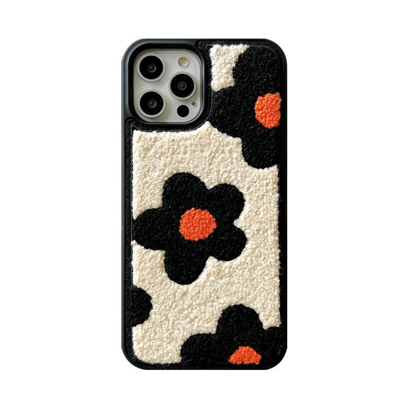 Plush Flowers Are Suitable For Ladies Autumn And Winter Mobile Phone Cases - Lumitria