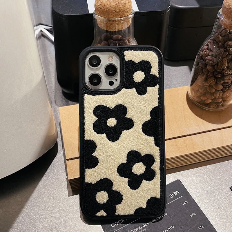 Plush Flowers Are Suitable For Ladies Autumn And Winter Mobile Phone Cases - Lumitria