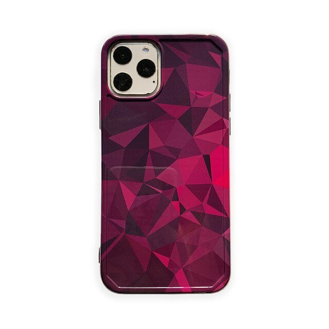 Purple rhombus phone case - Lumitria